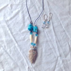Necklace and earrings set